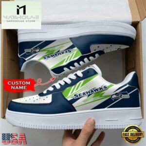 Seattle Seahawks NFL Personalized Air Force 1 Shoes