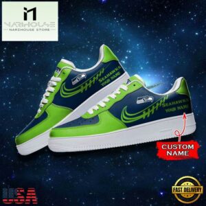 Seattle Seahawks NFL Personalized Air Force Sneaker