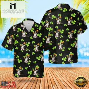 St. Patricks Day Cats Hawaiian Shirt