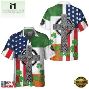St Patrick'S Day Irish American Aloha Hawaiian Shirts