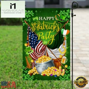 St. Patrick's Day Irish American House And Garden Flag Decor