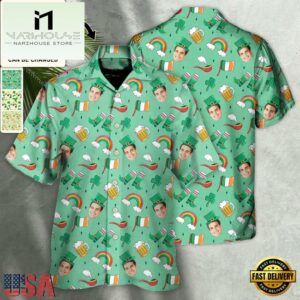 St Patrick'S Day Love The Day Went Custom Photo Hawaiian Shirt
