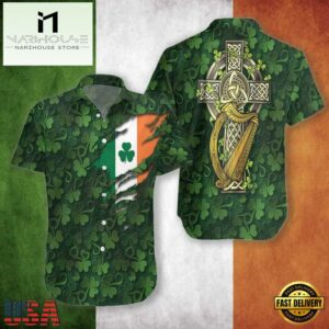 St Patrick'S Day Shamrock Aloha Hawaiian Shirts