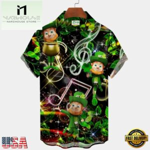 St Patrick'S Day Shirt, Load Of Luck Gnome Hawaiian Shirt