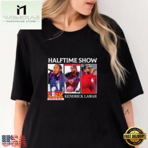 Super Bowl LIX 2025 Halftime Show Kendrick Lamar T Shirt Black