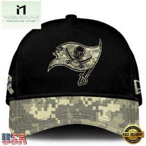 Tampa Bay Buccaneers 2024 Salute to Service Club Black Camo Cap Gift For Veteran