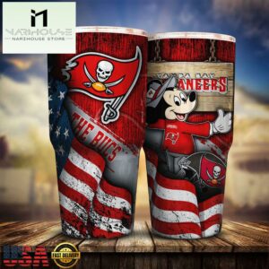 Tampa Bay Buccaneers NFL Mickey Mouse Disney Tumbler