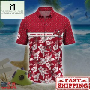 Tampa Bay Buccaneers NFL Palm Leaves Hawaiian Shirt