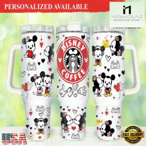 Valentines 40oz Tumbler Print On Demand Happy Valentines Day Tumbler - 40oz Tumbler with Handle