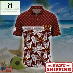Washington Commanders NFL Palm Leaves Hawaiian Shirt