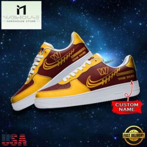 Washington Commanders NFL Personalized Air Force Sneaker