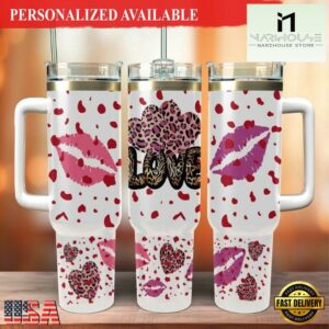 Western Heart40oz tumbler wrap valentines day - 40oz Tumbler with Handle