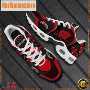 Wisconsin Badgers Tn Shoes Personalized Your Name, Football Team Shoes