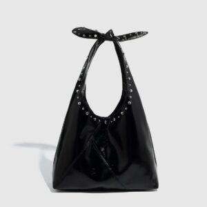 Alternative view of Tote Bag Rivet Bow Underarm Bag Women's Bucket Bag
