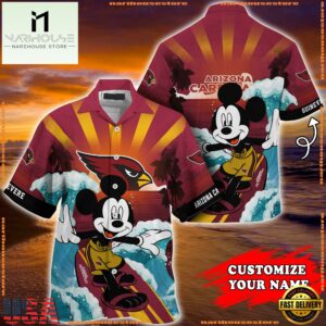 Arizona Cardinals Special Mickey Mouse Movies Design Summer Hawaiian Shirt, NFL Aloha Shirt