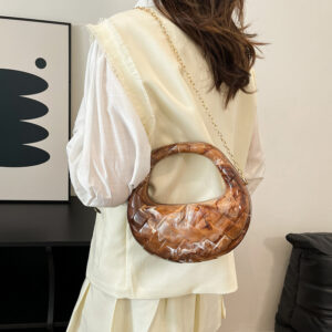 Alternative view of Acrylic Dumpling Bag Women's Fashion Rhombus Dinner Bag