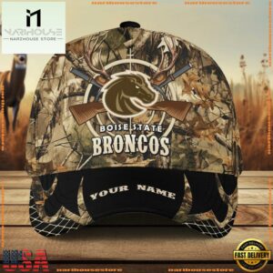 Boise State Broncos Camo Hunting Cap, Sport Team Camo Hunting Hats