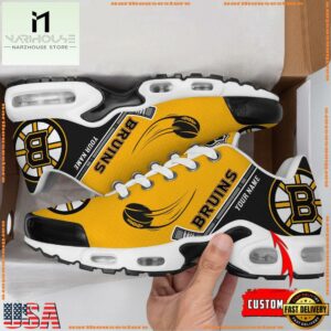 Boston Bruins Run with all your might Custom Name Air Max Plus Shoes