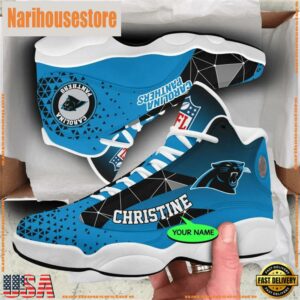 Carolina Panthers NFL Personalized Jordan 13 Shoes