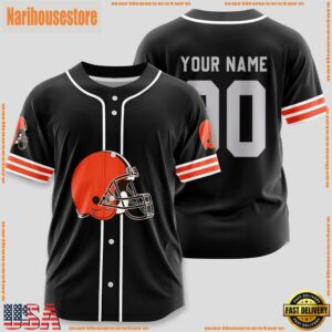Custom Name And Number Cleveland Browns NFL Sport Baseball Jersey