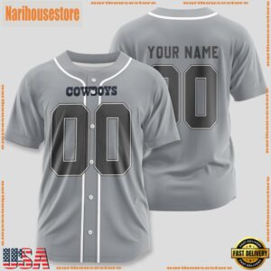 Custom Name And Number Dallas Cowboys NFL Team Sport Baseball Jersey