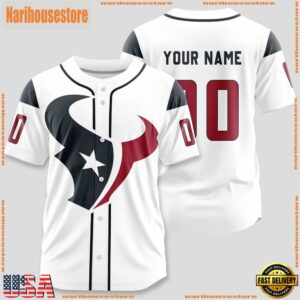 Custom Name And Number Houston Texans 2 NFL Sport Baseball Jersey