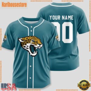 Custom Name And Number Jacksonville Jaguars NFL Sport Baseball Jersey