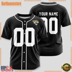 Custom Name And Number Jacksonville Jaguars NFL Team Baseball Jersey