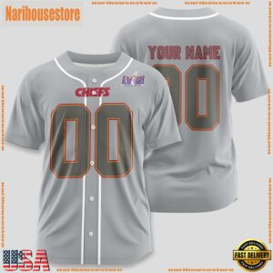Custom Name And Number Kansas City Chiefs NFL Team Sport Baseball Jersey