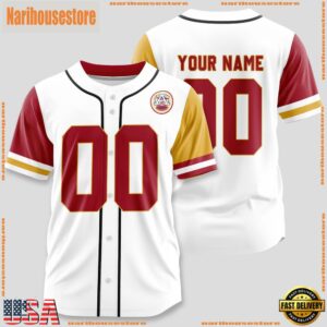 Custom Name And Number Kansas City Chiefs NFL Team Sport Baseball Jerseys