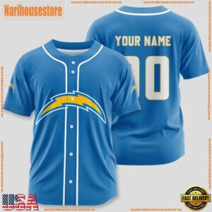 Custom Name And Number Los Angeles Chargers NFL Sport Baseball Jersey