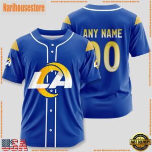 Custom Name And Number Los Angeles Rams NFL Sport Baseball Jersey