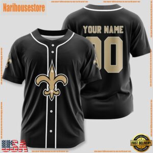 Custom Name And Number New Orleans Saints NFL Sport Baseball Jersey