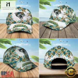 Custom Name NFL Jacksonville Jaguars Hawaiian Pattern Baseball Cap
