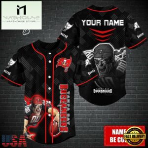 Custom Name NFL Tampa Bay Buccaneers Mascot Baseball Jersey