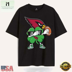 Dabbing Shamrock St Patricks Day Arizona Cardinals NFL 2025 T Shirt