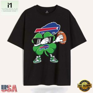 Dabbing Shamrock St Patricks Day Buffalo Bills NFL 2025 T Shirt