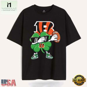 Dabbing Shamrock St Patricks Day Cincinnati Bengals NFL 2025 T Shirt