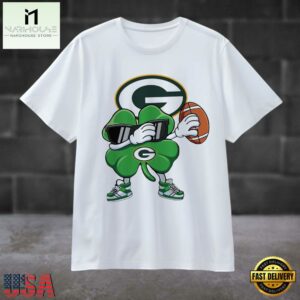 Dabbing Shamrock St Patricks Day Green Bay Packers NFL 2025 T Shirt