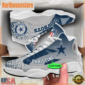Dallas Cowboys NFL Personalized Jordan 13 Shoes