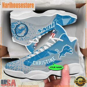 Detroit Lions NFL Personalized Jordan 13 Shoes