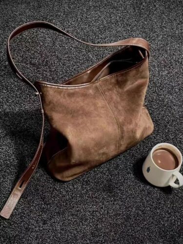 Alternative view of Retro Matte Suede Shoulder Bag