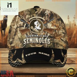 Florida State Seminoles Camo Hunting Cap, Sport Team Camo Hunting Hats
