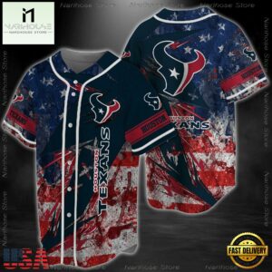 Houston Texans NFL Baseball Jersey Shirt For Football Fans