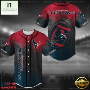 Houston Texans NFL Baseball Jersey Shirts
