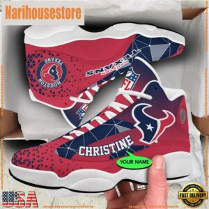 Houston Texans NFL Personalized Jordan 13 Shoes