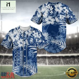 Indianapolis Colts NFL Fan Flower Baseball Jersey Shirt