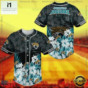 Jacksonville Jaguars NFL Baseball Jersey Shirt for Fans