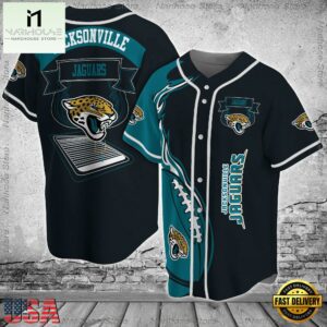 Jacksonville Jaguars NFL Baseball Jersey Shirt