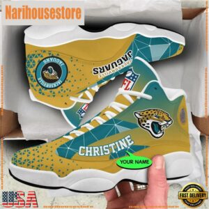 Jacksonville Jaguars NFL Personalized Jordan 13 Shoes